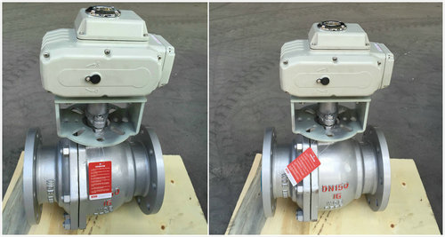 電動鑄鋼球閥Q941F-16C，電動鑄鋼法蘭球閥圖片