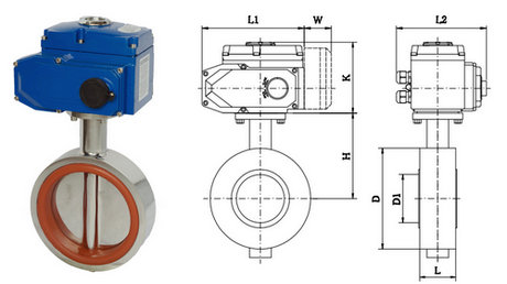 電動(dòng)對夾衛(wèi)生蝶閥